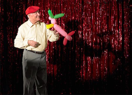 disco hat - Performer with Balloon Animal Stock Photo - Rights-Managed, Code: 700-01120516