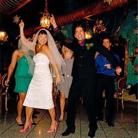 Bride and Groom Dancing Foto de stock - Con derechos protegidos, Código: 700-01164101