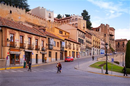 people walking on streets in spain - Street Scene, Segovia, Spain Stock Photo - Rights-Managed, Code: 700-01164192