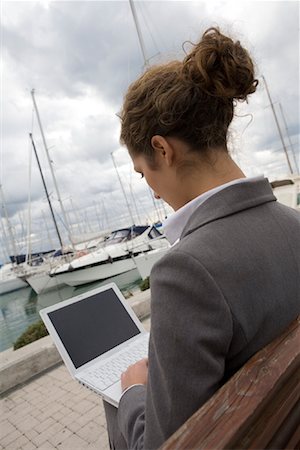 Businesswoman Using Laptop Computer Stock Photo - Rights-Managed, Code: 700-01164593