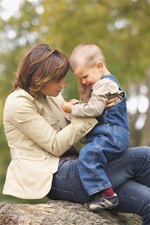 Mother Comforting Young Son Stock Photo - Rights-Managed, Code: 700-01163367