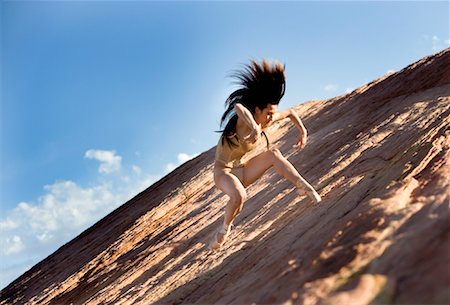 dance in the desert - Woman Dancing, Valley of Fire, Las Vegas, Nevada, USA Stock Photo - Rights-Managed, Code: 700-01163414