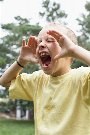 Boy Screaming Stock Photo - Rights-Managed, Code: 700-01163913