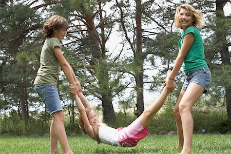 Girls Playing Outdoors Stock Photo - Rights-Managed, Code: 700-01163922