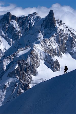 Mountain Climber, Grand Jorass, French Alps, Chamonix, France Stock Photo - Rights-Managed, Code: 700-01163963