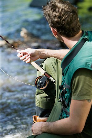 Man Fishing Foto de stock - Con derechos protegidos, Código: 700-01172336