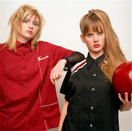 female bowler - Portrait of Bowlers Stock Photo - Rights-Managed, Code: 700-01172377