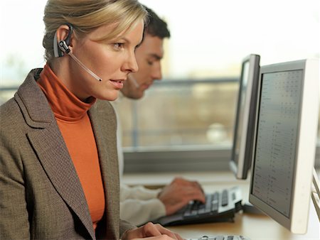 phone operator - Business People Working Stock Photo - Rights-Managed, Code: 700-01173242