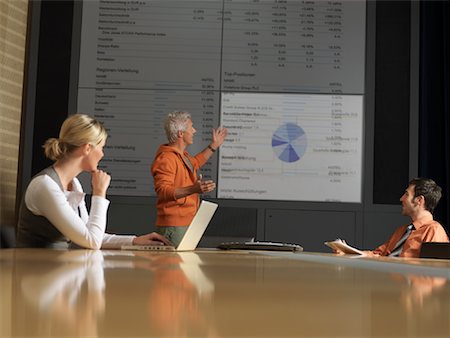 screen projection screen - Business Meeting in Boardroom Stock Photo - Rights-Managed, Code: 700-01173259