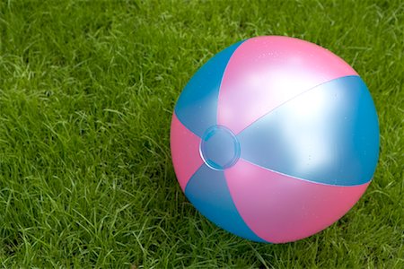 Beach Ball on Grass Stock Photo - Rights-Managed, Code: 700-01173308