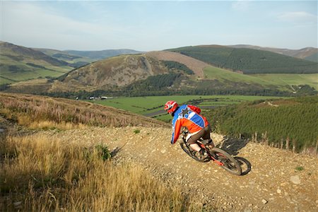 simsearch:700-01173379,k - Vélo de montagne, Écosse Photographie de stock - Rights-Managed, Code: 700-01173384