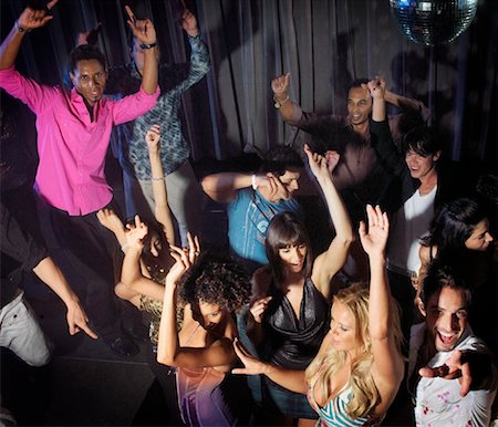 simsearch:700-01235970,k - People Dancing in Dance Club Stock Photo - Rights-Managed, Code: 700-01173785