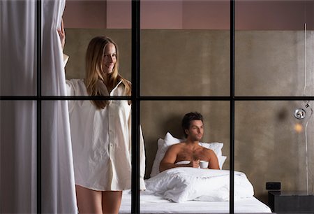 Couple Getting Ready for Bed Stock Photo - Rights-Managed, Code: 700-01185141