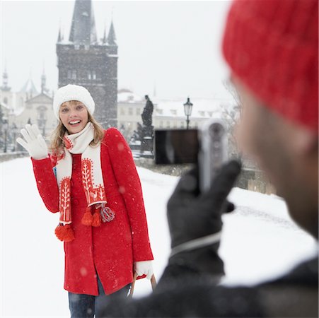 Man Taking Photo of Woman Stock Photo - Rights-Managed, Code: 700-01185257