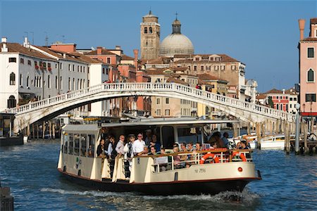 Vaporetto and Scalzi Bridge, Grand Canal, Venice, Italy Stock Photo - Rights-Managed, Code: 700-01185495