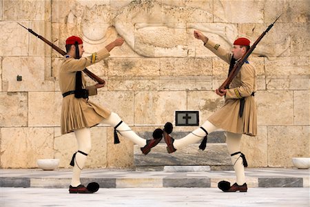 Evzone Guards, Parliament Building, Athens, Greece Foto de stock - Con derechos protegidos, Código: 700-01185678