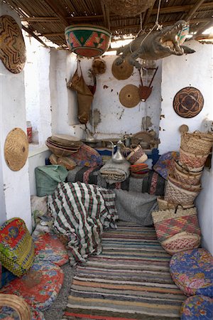Interior of House in Nubian Village, Aswan, Egypt Foto de stock - Con derechos protegidos, Código: 700-01182748