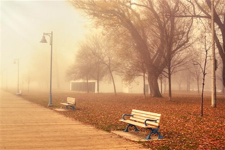 Boardwalk in Morning Mist, Toronto, Ontario Foto de stock - Con derechos protegidos, Código: 700-01183115