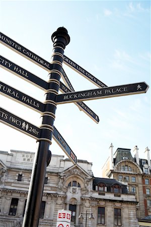 simsearch:700-01196225,k - Street Sign, London, England Fotografie stock - Rights-Managed, Codice: 700-01183486