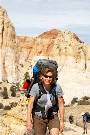 parco nazionale di capitol reef - Backpackers, Capital Reef National Park, Utah, USA Fotografie stock - Rights-Managed, Codice: 700-01183511