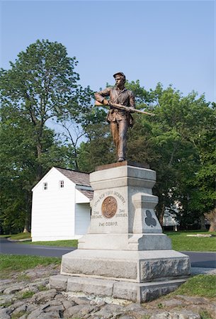 placa (conmemorativa) - Gettysburg National Military Park, Gettysburg, Pennsylvania, USA Foto de stock - Con derechos protegidos, Código: 700-01183535