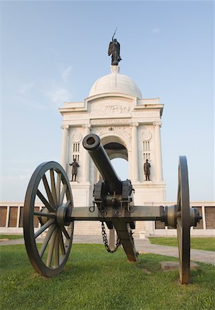 placa (conmemorativa) - Pennsylvania Memorial, Gettysburg Military Park, Pennsylvania, USA Foto de stock - Con derechos protegidos, Código: 700-01183533