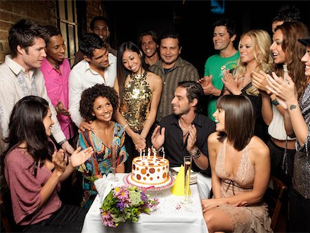 friend lounge bar - Birthday Party Stock Photo - Rights-Managed, Code: 700-01183570