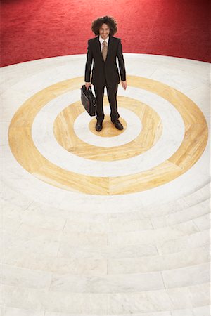 singled out - Businessman at Bottom of Staircase Stock Photo - Rights-Managed, Code: 700-01194348