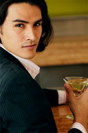 david schmidt - Portrait of Man with Martini Stock Photo - Rights-Managed, Code: 700-01194659