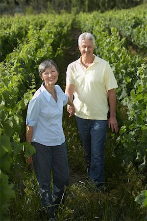 farmer walking fields - Couple in Vineyard Stock Photo - Rights-Managed, Code: 700-01195418