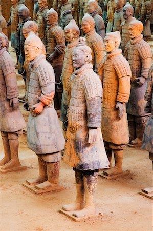 Terracotta Warriors, Xian, Shaanxi Province, China Stock Photo - Rights-Managed, Code: 700-01195630