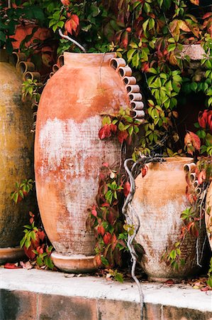 Terracotta Planters, San Miguel de Allende, Mexico Stock Photo - Rights-Managed, Code: 700-01195714