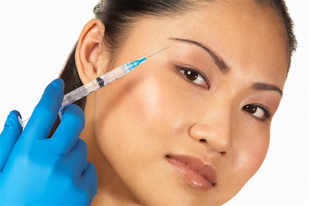 Woman Getting Botox Injection Foto de stock - Con derechos protegidos, Código: 700-01198804