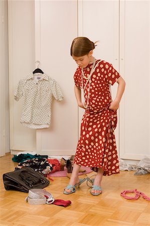 Girl Playing Dress-Up Stock Photo - Rights-Managed, Code: 700-01198902