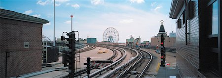 station railway terminal - View of Coney Island From Railway Station, New York, USA Stock Photo - Rights-Managed, Code: 700-01199415