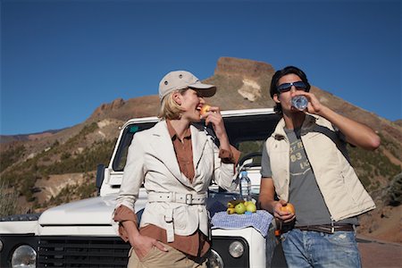Couple Leaning on Jeep Stock Photo - Rights-Managed, Code: 700-01199885