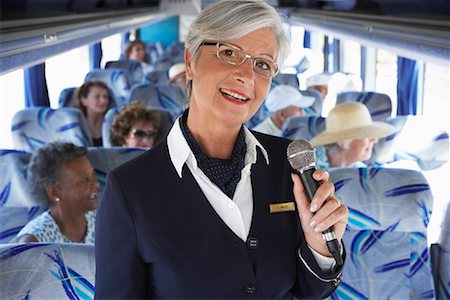 Tour Guide on Tour Bus Stock Photo - Rights-Managed, Code: 700-01199972