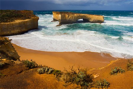 London Bridge, Port Campbell National Park, Great Ocean Road, Victoria, Australia Foto de stock - Con derechos protegidos, Código: 700-01200115