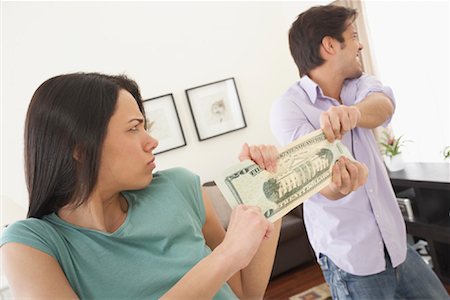 Couple Fighting over Money Stock Photo - Rights-Managed, Code: 700-01200201