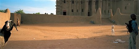 fango arido - Mosque, Djenne, Mali Fotografie stock - Rights-Managed, Codice: 700-01200221