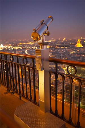 eiffel tower at night - Scenic Viewer, Eiffel Tower, Paris, France Stock Photo - Rights-Managed, Code: 700-01224004