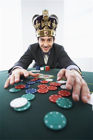 Businessman Playing Poker Stock Photo - Rights-Managed, Code: 700-01224058