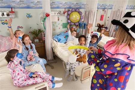 Clown at Children's Hospital Stock Photo - Rights-Managed, Code: 700-01224066
