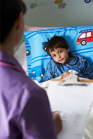 pediatric doctor boy exam - Doctor and Child in Hospital Stock Photo - Rights-Managed, Code: 700-01224087