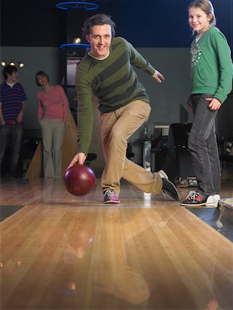 Family Bowling Stock Photo - Rights-Managed, Code: 700-01223424