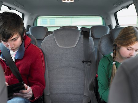 Boy and Girl in Car Stock Photo - Rights-Managed, Code: 700-01223437