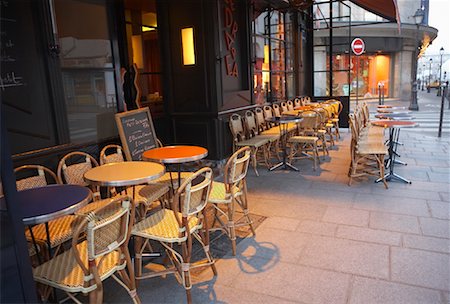 restaurants patio furniture - Cafe in Paris, France Stock Photo - Rights-Managed, Code: 700-01223469