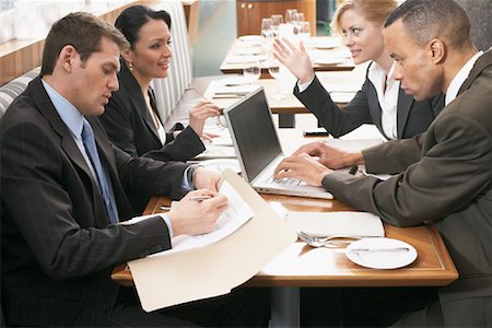 person typing restaurant - Business Lunch Stock Photo - Rights-Managed, Code: 700-01223514