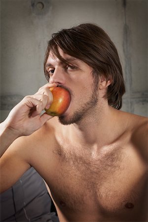 Man Eating Apple Stock Photo - Rights-Managed, Code: 700-01223757