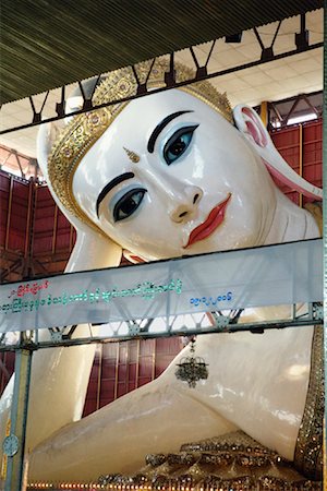 Reclining Buddha, Yangon, Myanmar Stock Photo - Rights-Managed, Code: 700-01223847